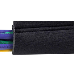The neoprene foam jacketing helps insulate what it protects while adding a resilient buffer against everyday wear