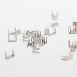 Four Leg Metal Staple Zipper Stop