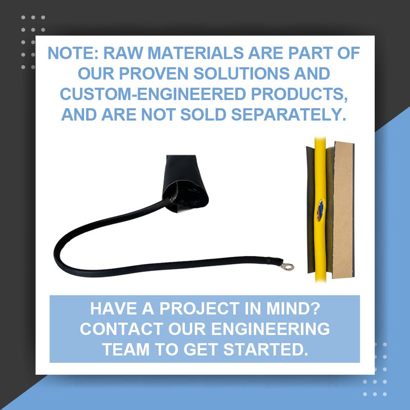 Raw pellets of thermoplastic material for heat shrink tubing