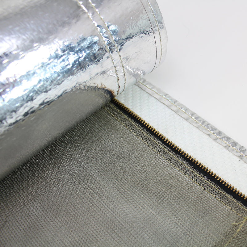 Zipper-Mesh (ALHTG-65) Hi-temp Cable Protection with EMI Shielding